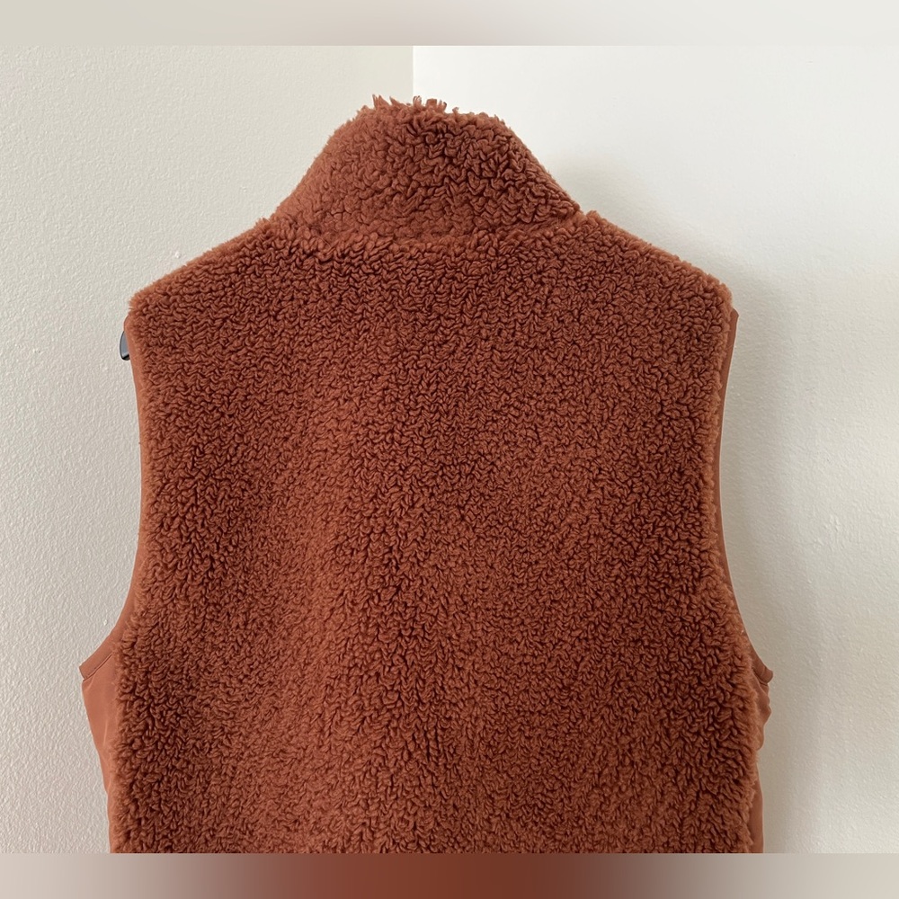 TNA Rust Sherpa Zip-Up Vest - Picture 8 of 16